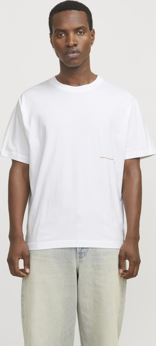 Jorporto Pattern Tee Ss Crew Neck Erkek Beyaz Tshirt 12273694-01