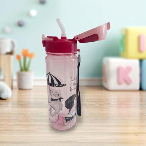 Çocuklar İçin-İlk Öğretim Pipetli Su Matarası 700 Ml