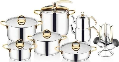 Sahra 18 Parça Gold Çeyiz Seti