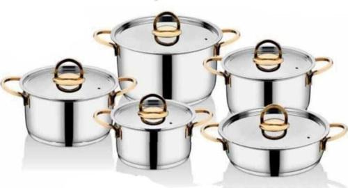 Sahra Gold Tencere Seti 10 Parça
