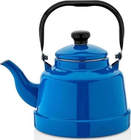 Emaye Çaydanlık No 22 Nostaljik Mavi 4.2 Litre