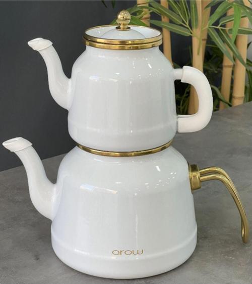 Roomy Emaye Lüx İndiksiyon Taban Çaydanlık Takımı