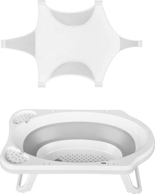 Ahir Ticaret Katlanır Bebek Küveti Ve Yıkama Filesi (Gri)