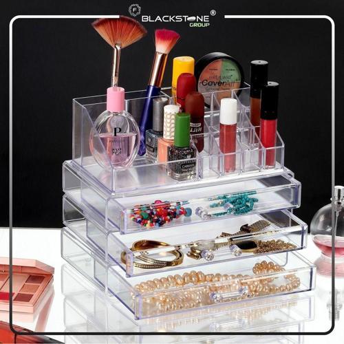 3 Katlı Çekmeceli Klasik Organizer Seti Sade