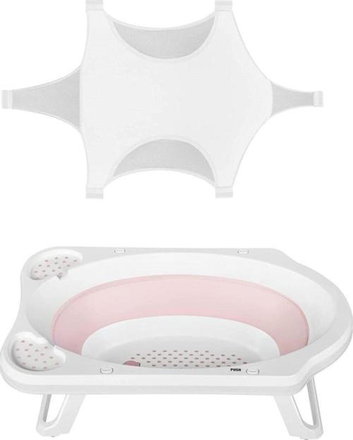 Ahir Ticaret Katlanır Bebek Küveti Ve Yıkama Filesi (Pudra)