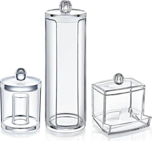 3'Lü Çok Amaçlı Makyaj Organizer Seti Sade