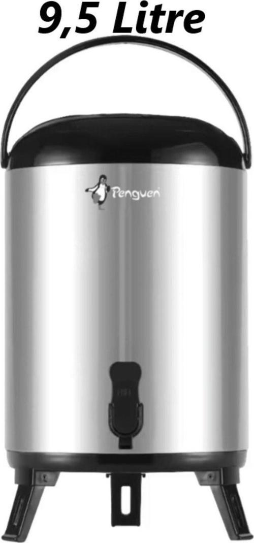 Penguen 9.5 Lt (Büyük Boy) Içi Ve Dışı Çelik Inox Su-Çay Termosu