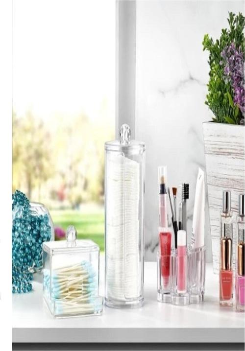 3'Lü Makyaj Organizer Seti Ak - 504