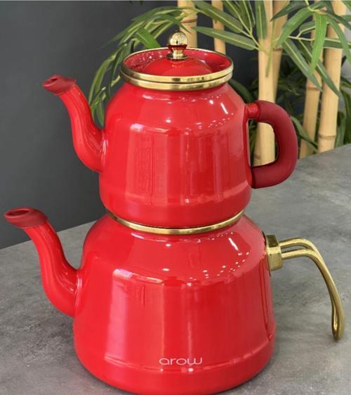 Roomy Emaye Lüx İndiksiyon Taban Çaydanlık Takımı