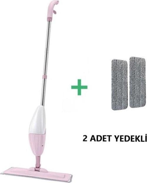 Spreyli Mop Temizlik Seti Alüminyum Saplı 2 Adet Yedekli