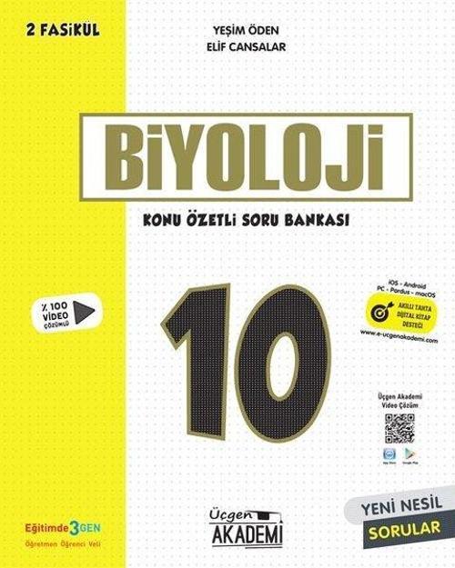 10.Sınıf Biyoloji Konu Özetli Soru Bankası - 2 Fasikül