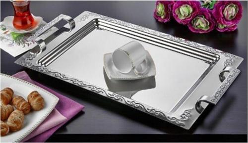 Hasır Desen Çay Tepsisi (Ahir Ticaret)