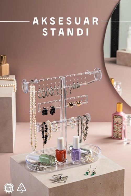 Aksesuar Standı, Takı Organizeri, Kolye, Yüzük, Küpe Organizeri