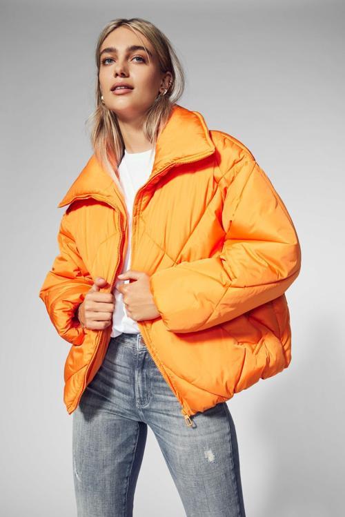 Tamara Short Quilted Jacket Cc Otw Kadin Turuncu Mont 15242558-23