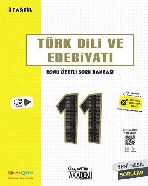 11.Sınıf Türk Dili ve Edebiyatı Konu Özetli Soru Bankası - 3 Fasikül