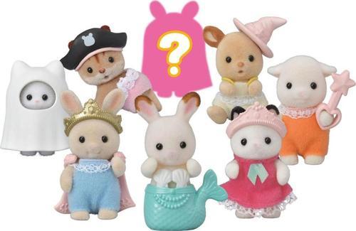 Sylvanian Families Sevimli Kostüm Temalı Sürpriz Mini Bebek - 5 CM - 4 ADET