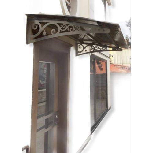 Metal Taşıyıcılı Kapı Üstü Pratik Sundurma 120x120 Md2