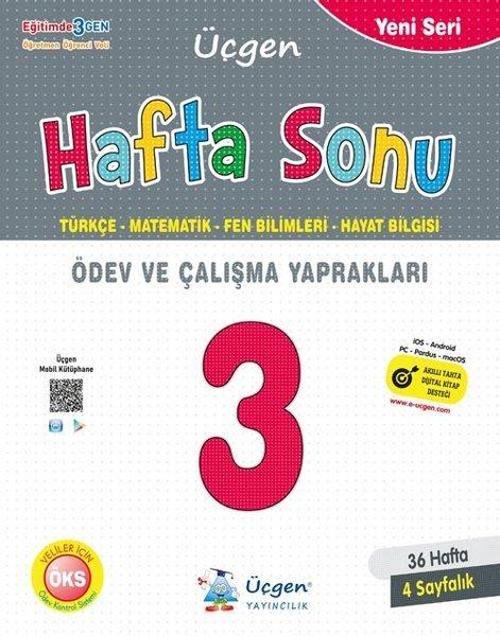 3.Sınıf Hafta Sonu Ödev ve Çalışma Yaprakları 36 Hafta
