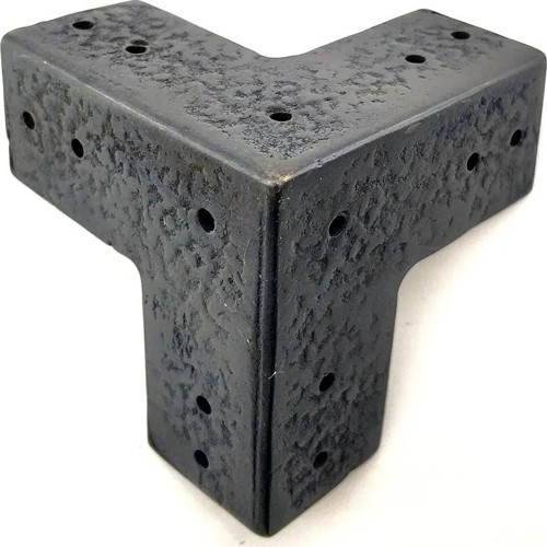 Antika Tarz Dekoratif Pirinç Köşe Gönye - 68x68 mm, Oksit