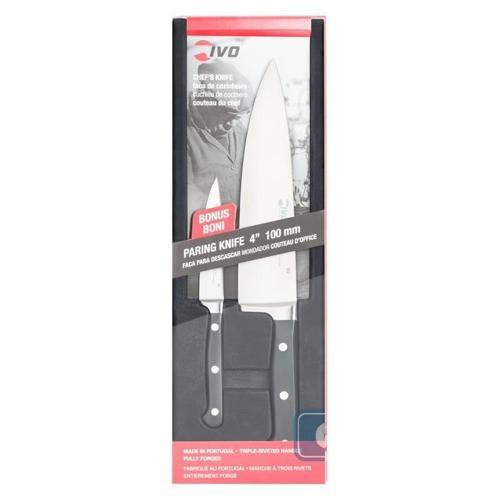 2483 Dövme Çelik Şef + Soyma Bıçağı 2li Set