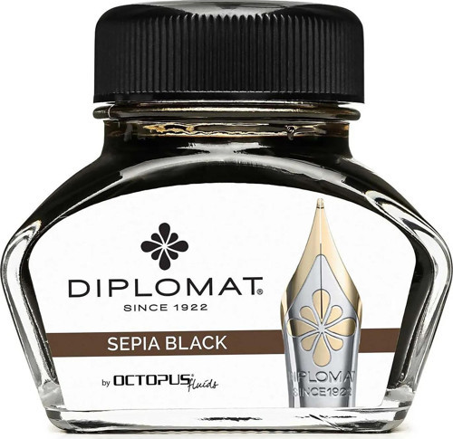 Diplomat D41001001 30ml Sepia Siyah Mürekkep