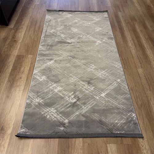 Cotton 1137 Gri Yıkanabilir Antibakteriyel Modern Halı