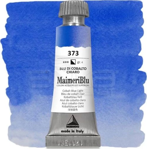 Blu Tüp Sulu Boya 12 ml S4 No:373 Cobalt Blue Light