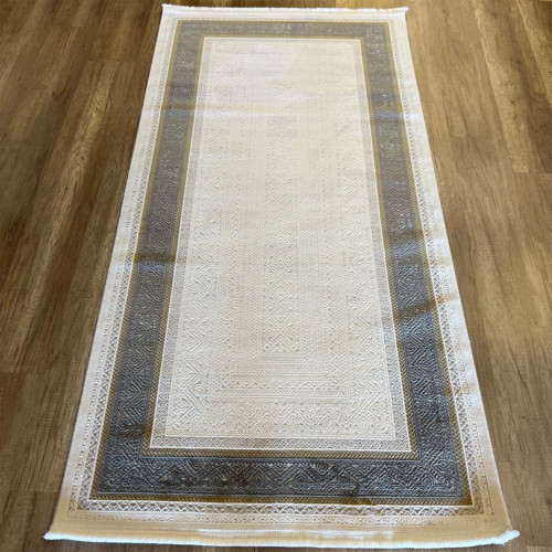 Valeria 1074 Bej Mikrofiber Antibakteriyel Modern Halı