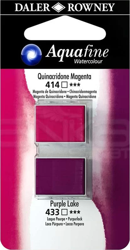 Aquafine Sulu Boya Tablet 2li Quinacridone Magenta-Purple