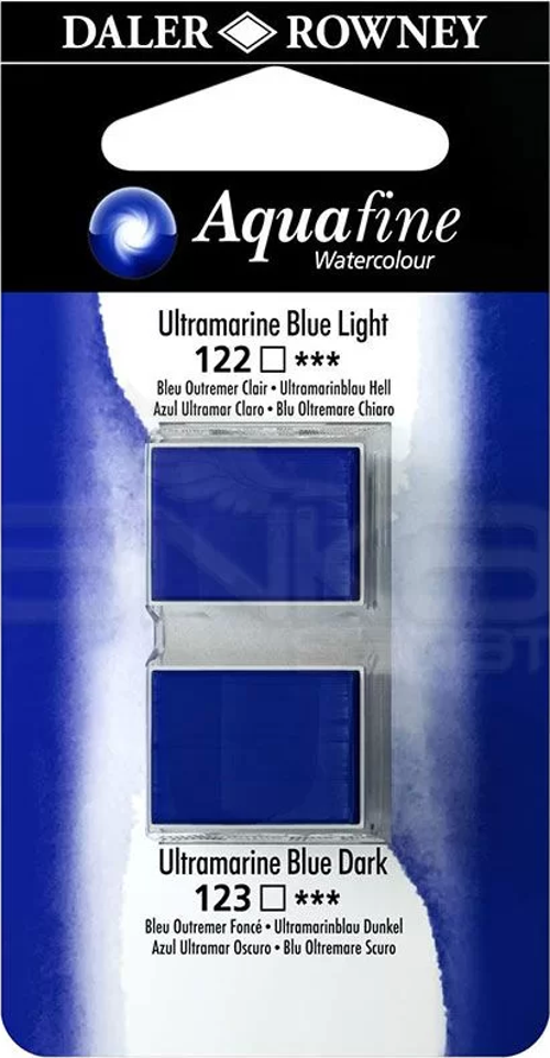 Aquafine Sulu Boya Tablet 2li Ultramarine Blue Light-Ultramarine Blue