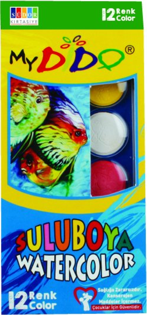 MY0123 MYDİDO SULU BOYA BÜYÜK BOY 12 RENK