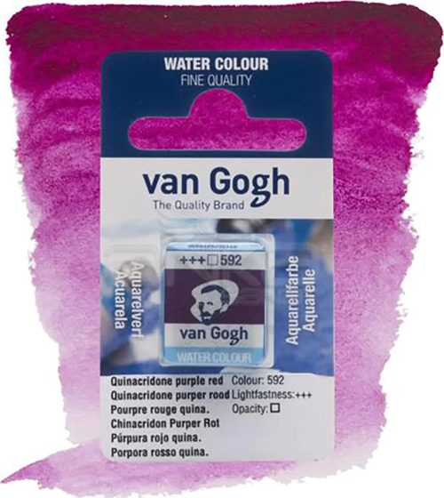 Van Gogh Tablet Sulu Boya Yedek Qulna Purple Red 592