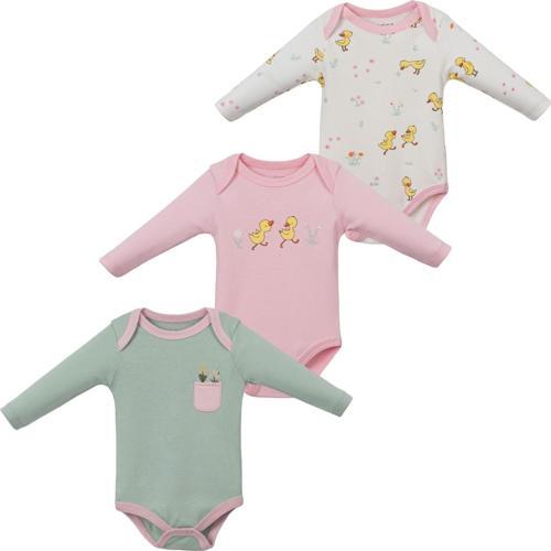 ÖRDEKLİ UZUN KOL BODY SET Pembe