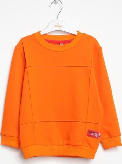 MODELLİ BİSİKLET YAKA SWEATSHIRT Oranj