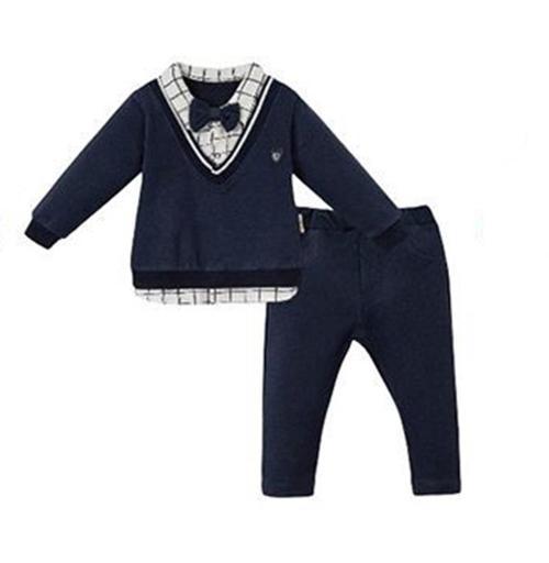EKOSE GÖMLEKLİ SWEAT PAPYON PANTOLON TAKIM LACİVERT
