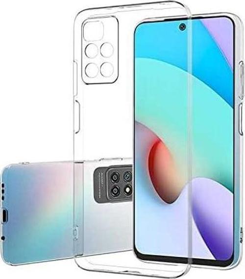 Xiaomi Redmi 10 Uyumlu Kamera Korumalı Darbe Önleyici Ultra Slim TPU Şeffaf Silikon Kılıf