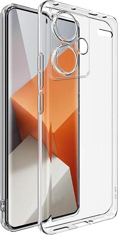Xiaomi Redmi Note 13 Pro Plus Uyumlu Kamera Korumalı Darbe Önleyici Ultra Slim TPU Şeffaf Silikon Kılıf
