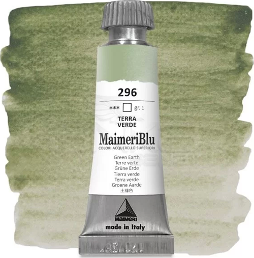 Blu Tüp Sulu Boya 12 ml S1 No:296 Green Earth