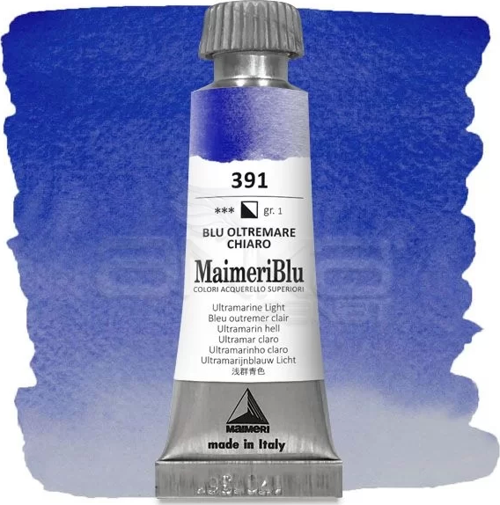 Blu Tüp Sulu Boya 12 ml S1 No:391 Ultramarine Light