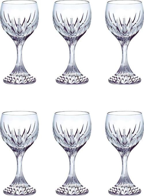 Ayaklı Kristal 6 Lı Kahve Yanı Su Bardağı