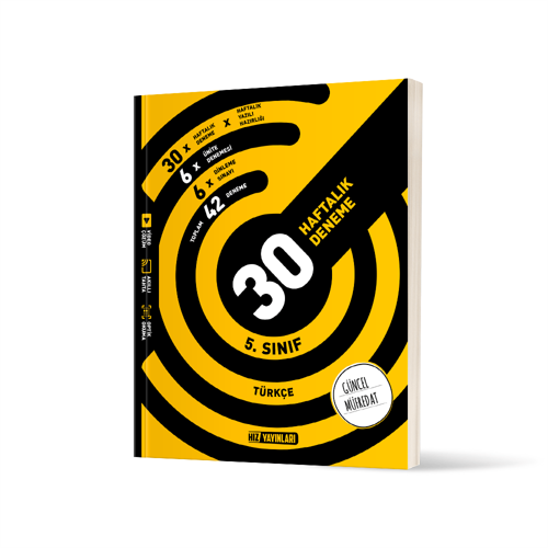 5. Sınıf Türkçe 30 Haftalık Deneme