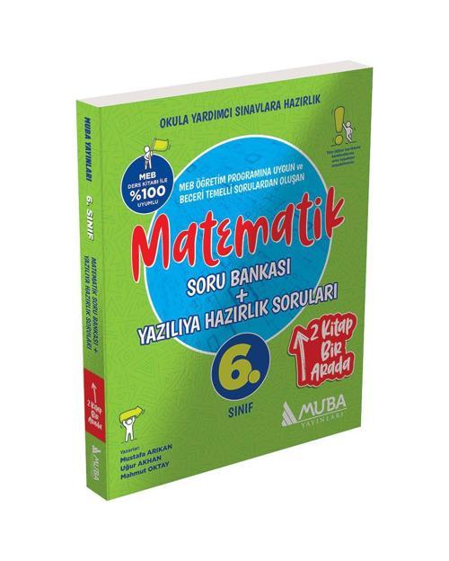 6. Sınıf Matematik Soru Bankası + Yazılıya Hazırlık Soruları 2'Si 1 Arada