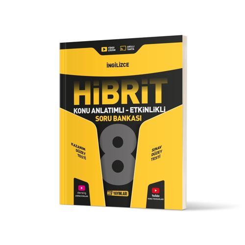 8. Sınıf İngilizce Hibrit Konu Anlatımlı Etkinlikli Soru Bankası