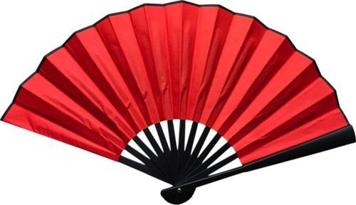 Plastik Kumaş Yelpaze 12'li Kırmızı