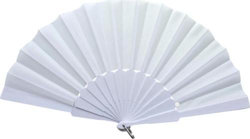 Plastik Kumaş Yelpaze 12'li Beyaz