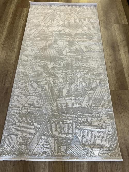 Moda 1096 Gri Yün Dokulu Akrilik Antibakteriyel Modern Halı