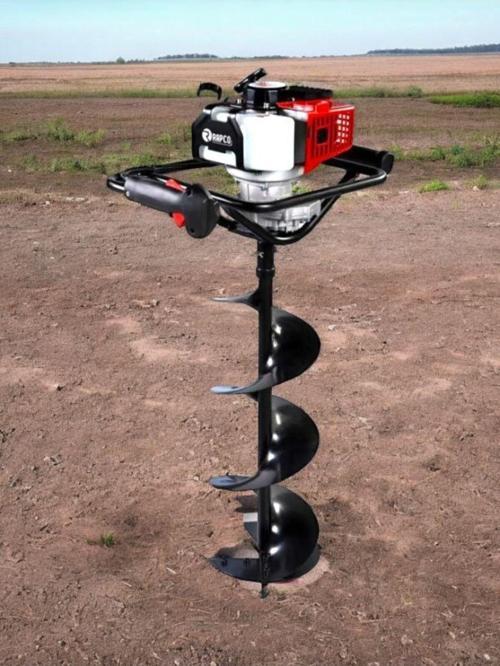 As52 Çift Helezonlu Toprak Burgu Makinası 20 Cm Çap