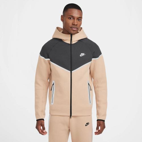 Sportswear Tech Fleece Erkek Bej Sweatshirt (REFLEKTÖRLÜ)