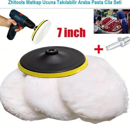 Zhltools Matkap Ucuna Takılabilir Otomobil Pasta Cila Seti