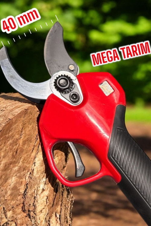40Mm Akülü Budama Makası 21 Volt 4 Ah Çift Bataryalı Lithyum Pil